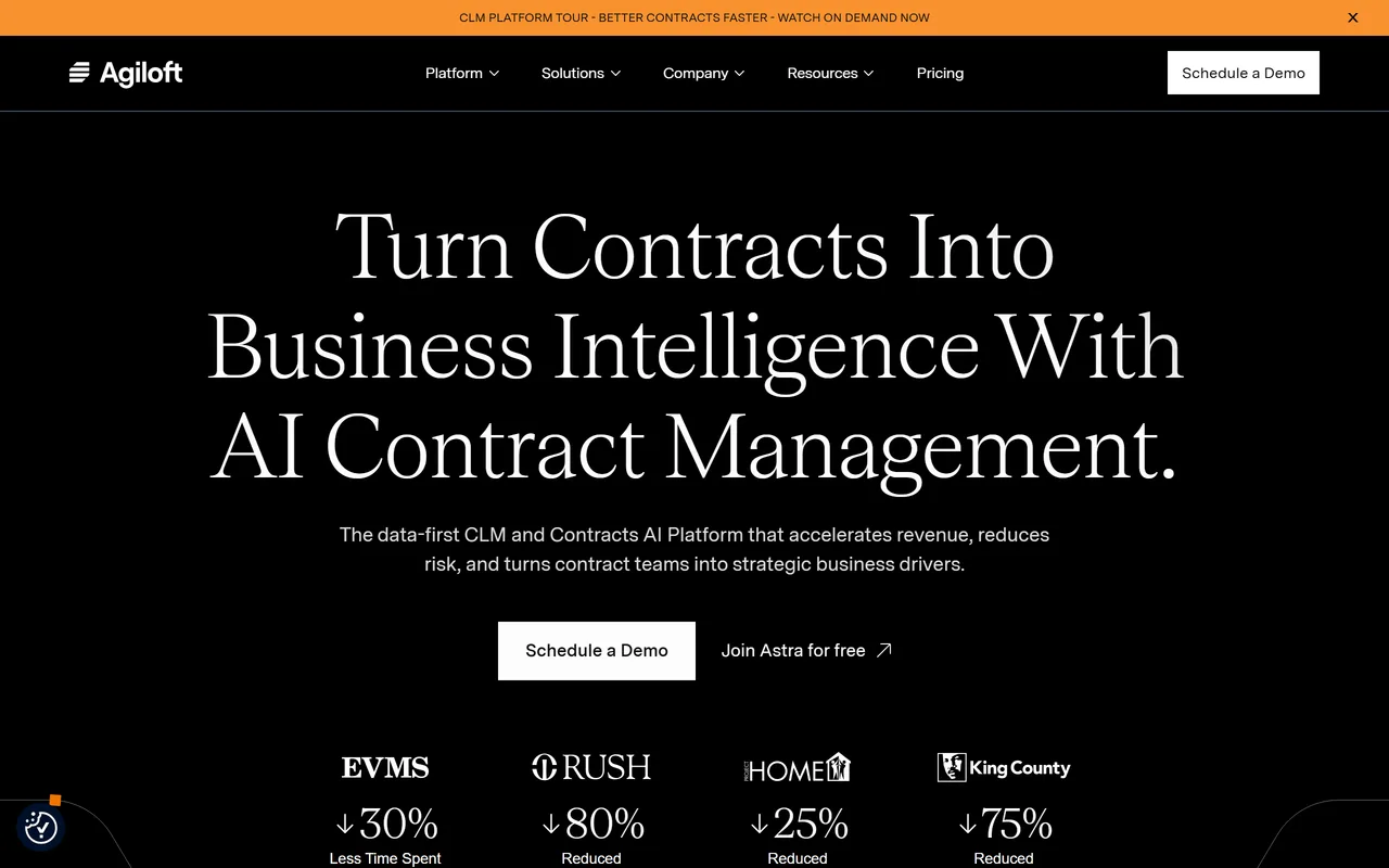 Screenshot of Agiloft