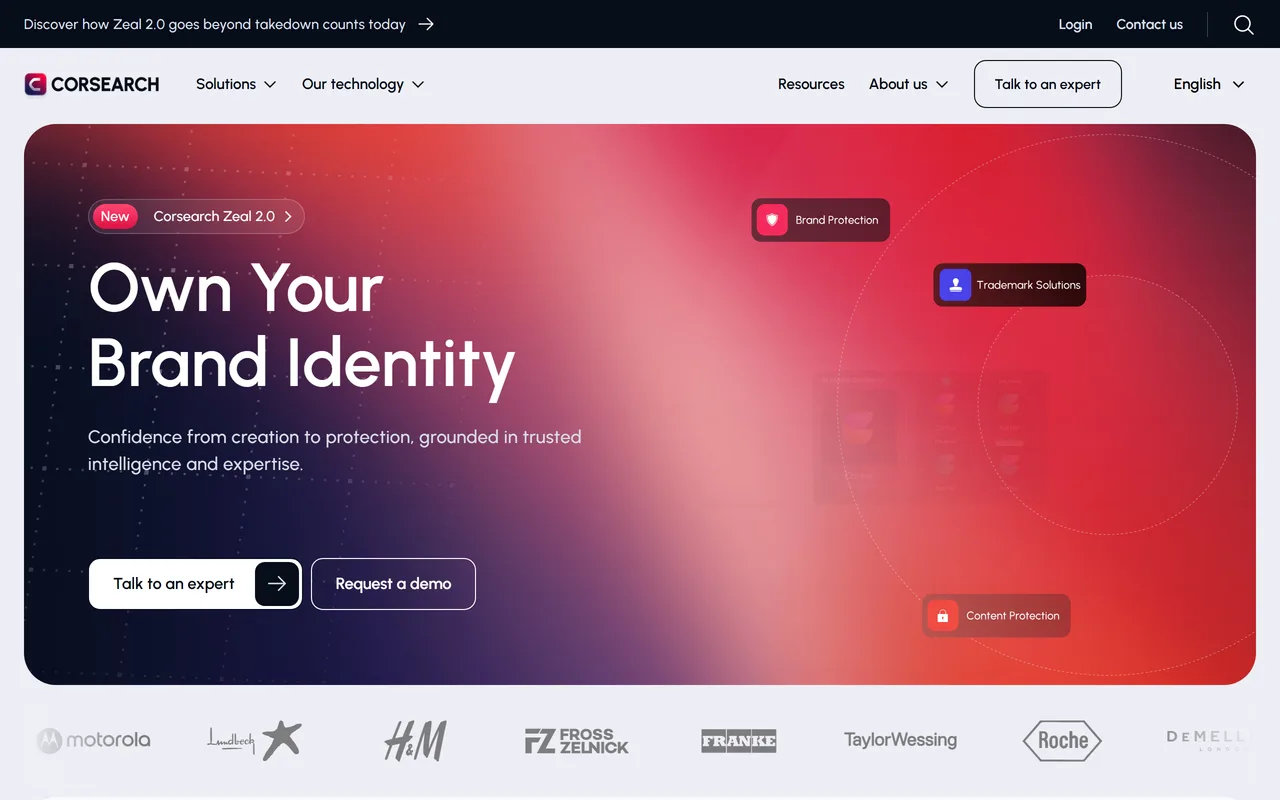 Screenshot of Corsearch