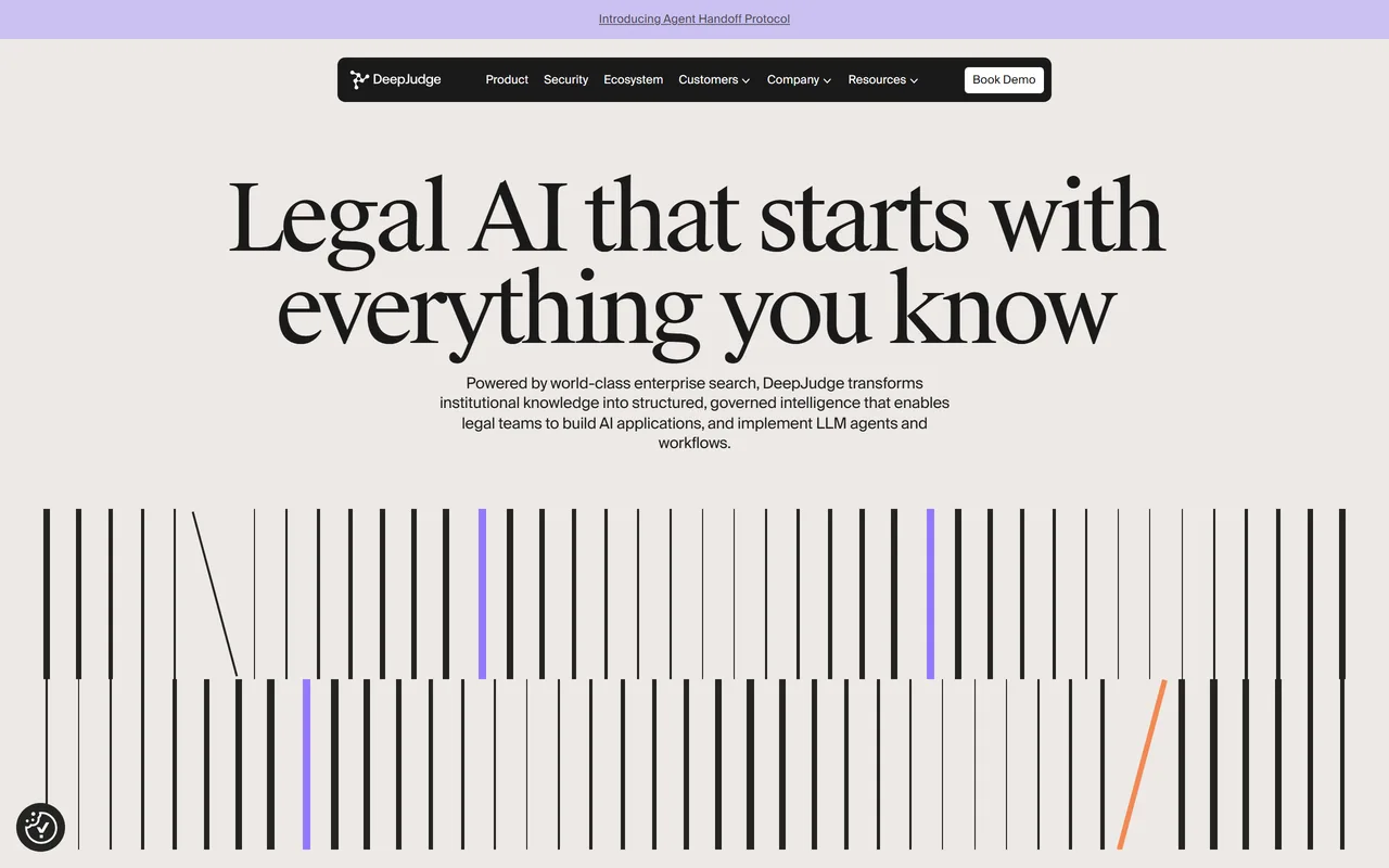 Screenshot of DeepJudge
