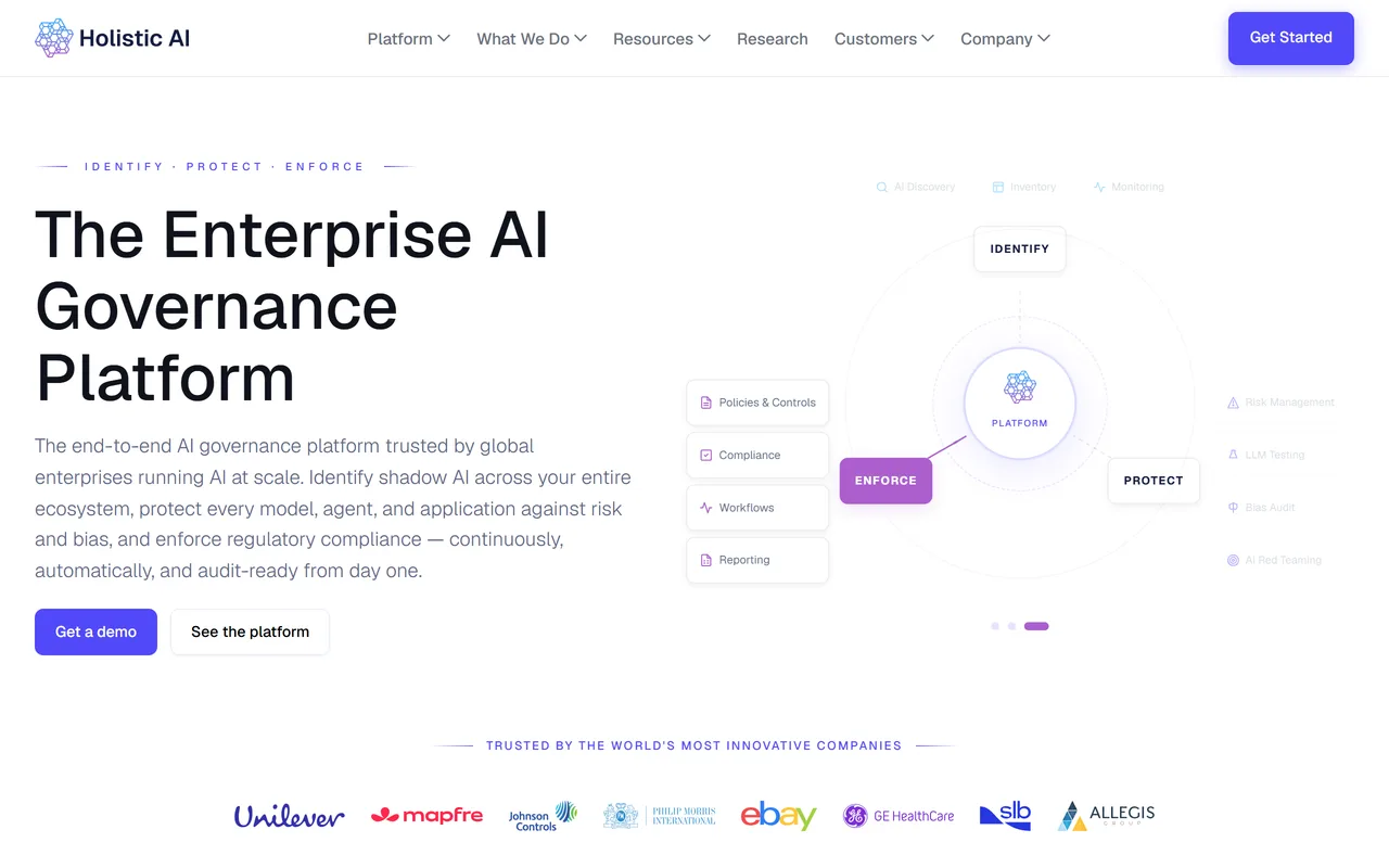 Screenshot of Holistic AI