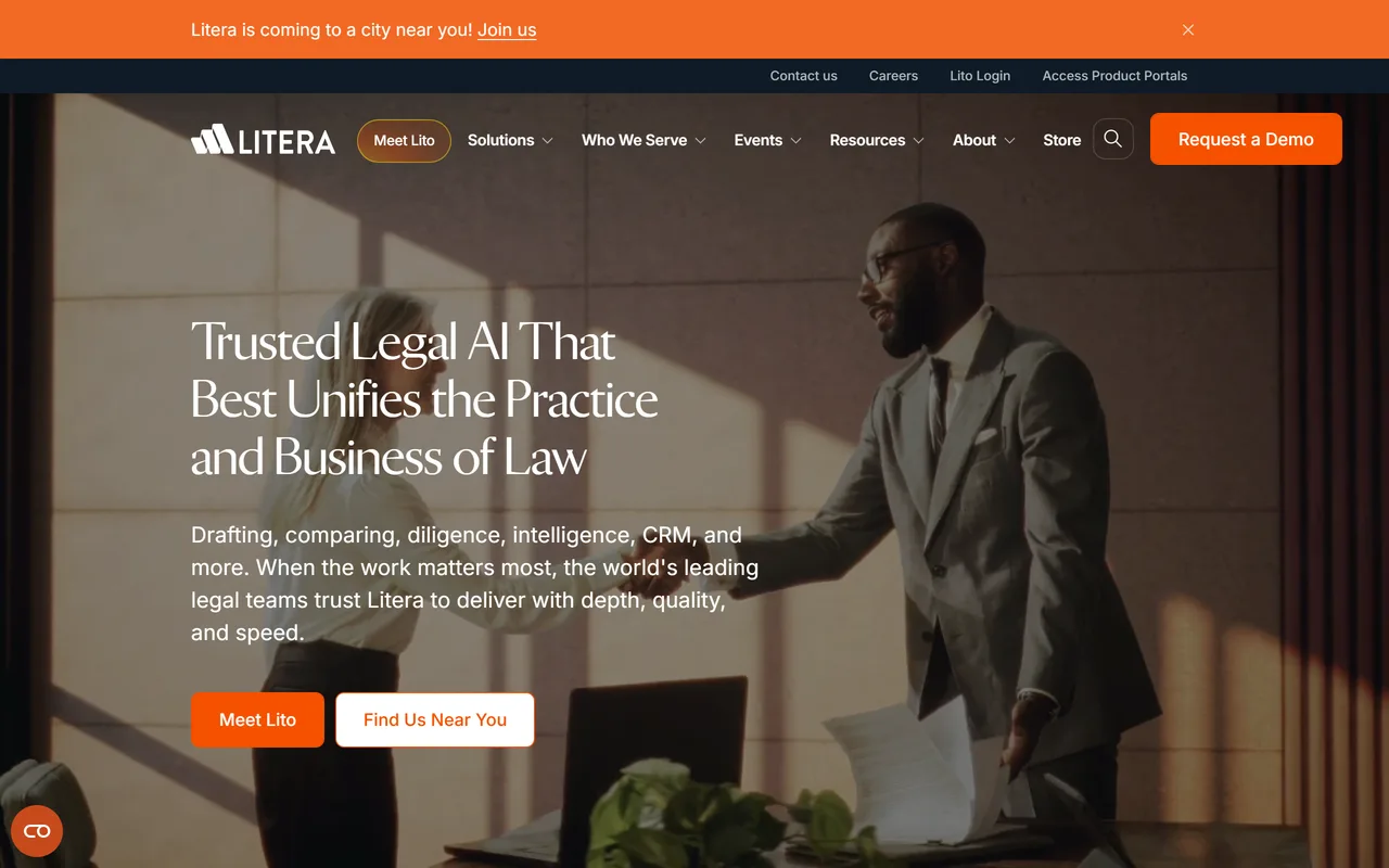 Screenshot of Litera