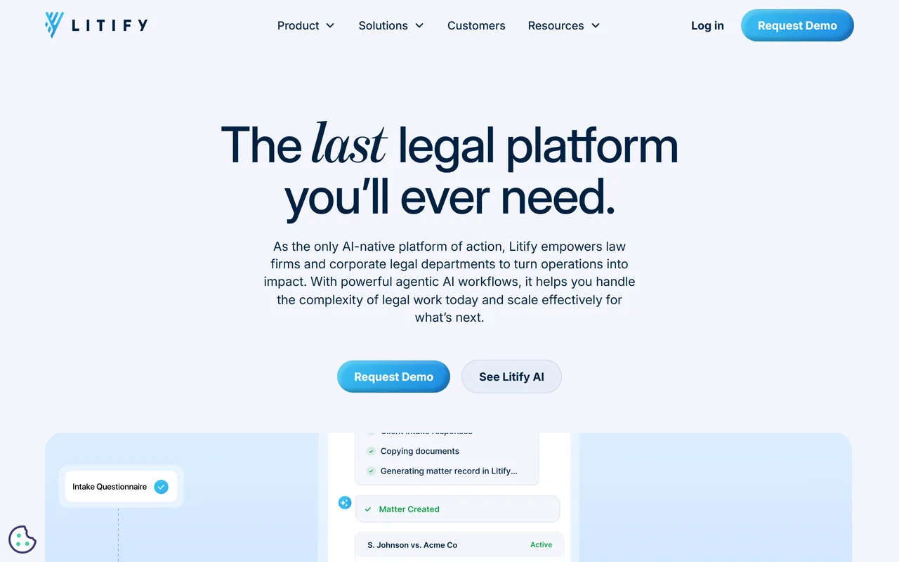 Screenshot of Litify