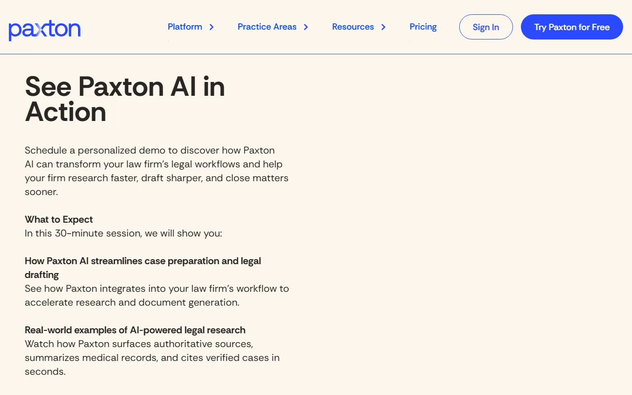 Screenshot of Paxton