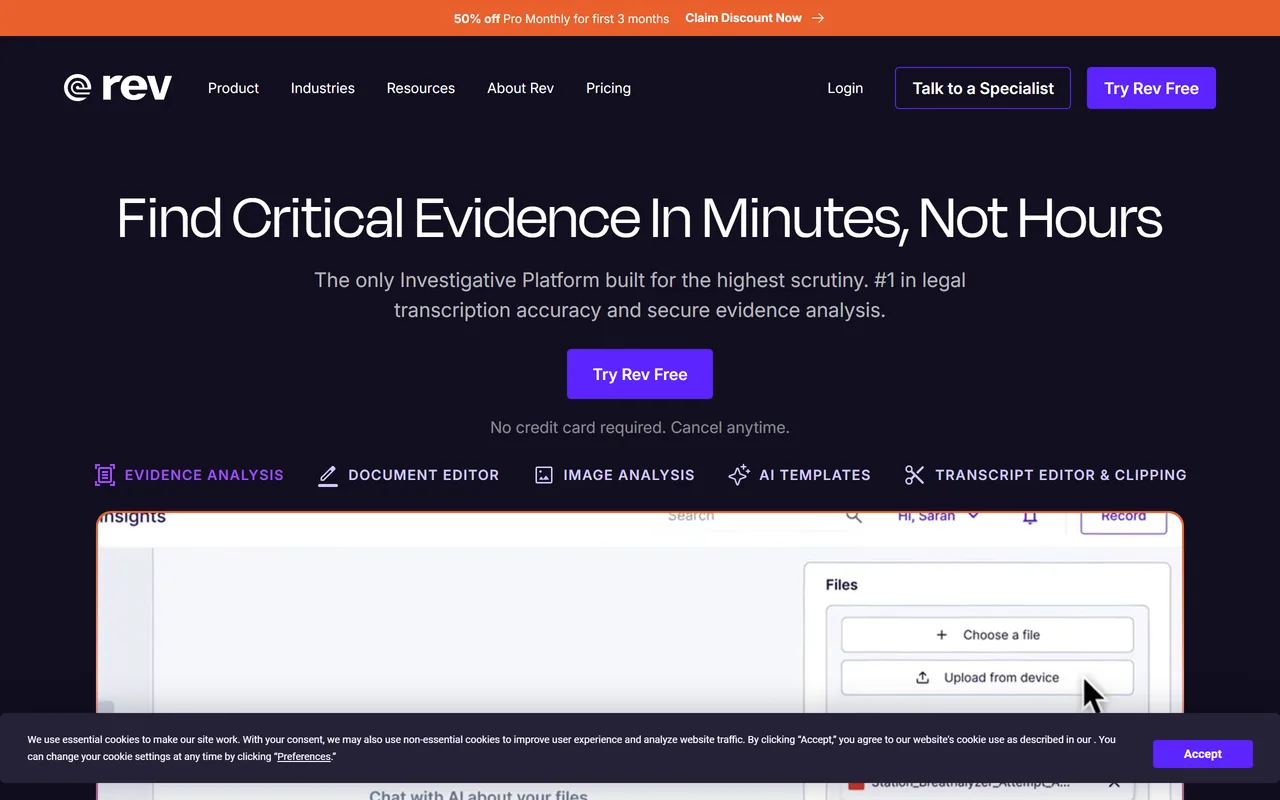 Screenshot of Rev