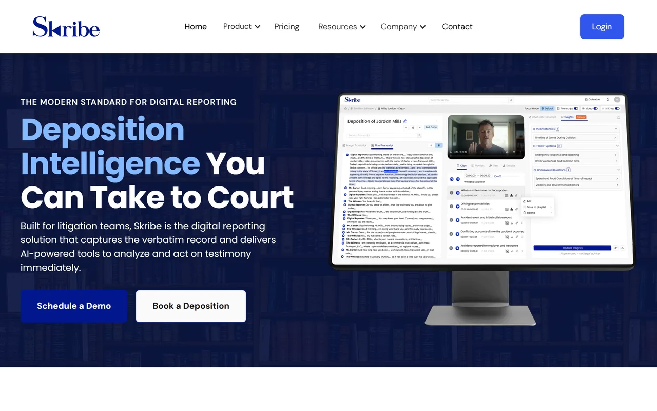 Screenshot of Skribe