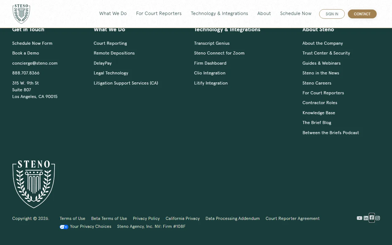 Screenshot of Steno