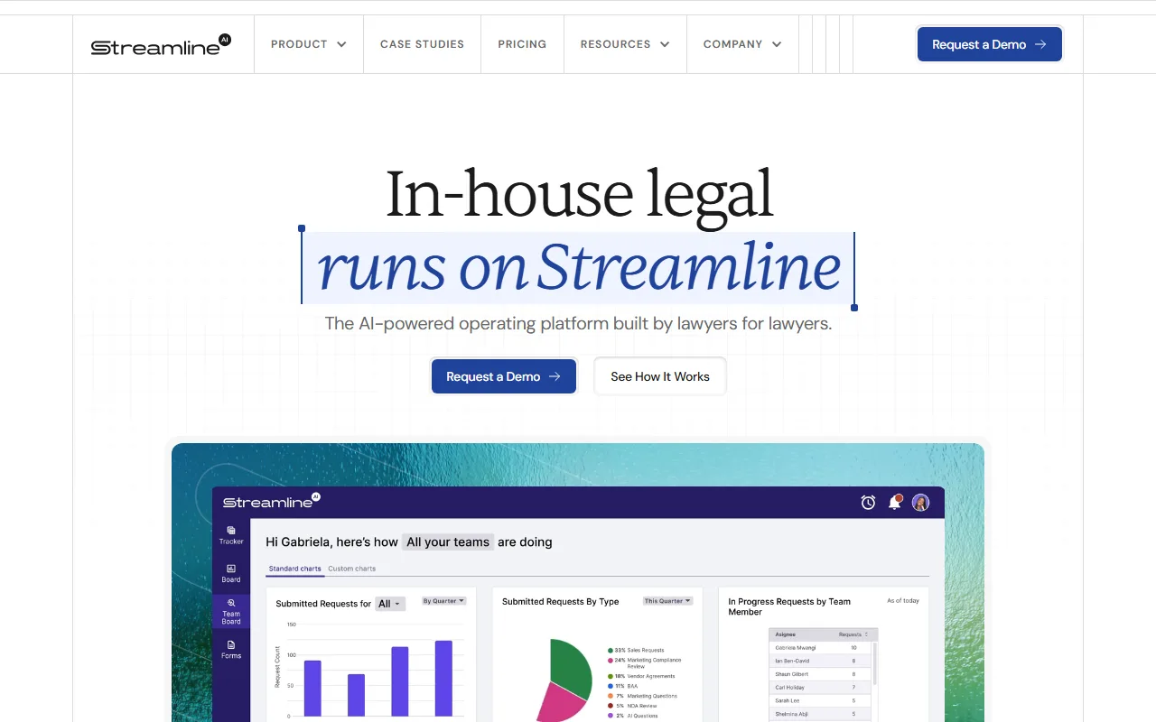Screenshot of Streamline AI